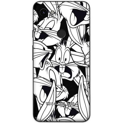 Looney Tunes Bugs Bunny Super Sized Pattern Google Pixel 3a XL Skin